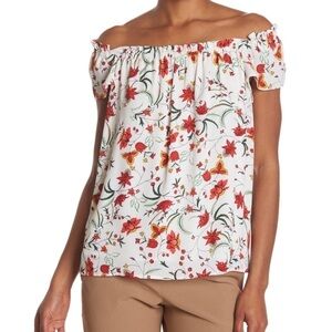 NWT Cece by Cynthia steffe marrakesh off the shoulder  floral top